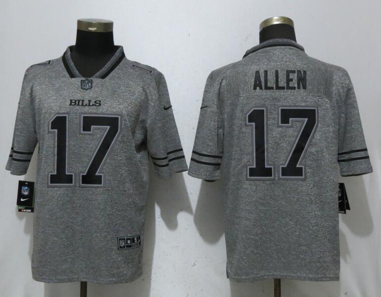 Men Buffalo Bills 17 Allen Gray Vapor Untouchable Stitched Gridiron Limited Nike NFL Jerseys